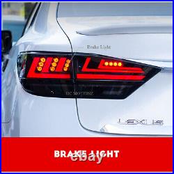 HCmotion LED Tail Lights For 2013-2018 Lexus ES350 ES 300h Smoke Rear Lamps