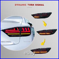 HCmotion LED Tail Lights For 2013-2018 Lexus ES350 ES 300h Smoke Rear Lamps