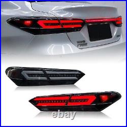 HCmotion LED Tail Lights For Toyota Camry 2018 -2022 Smoked 5PCS Trunk Lamp