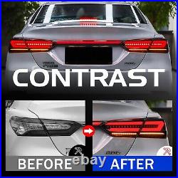 HCmotion LED Tail Lights For Toyota Camry 2018 -2022 Smoked 5PCS Trunk Lamp