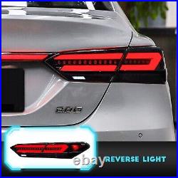 HCmotion LED Tail Lights For Toyota Camry 2018 -2022 Smoked 5PCS Trunk Lamp