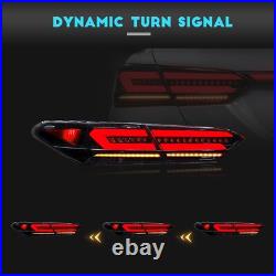 HCmotion LED Tail Lights For Toyota Camry 2018 -2022 Smoked 5PCS Trunk Lamp