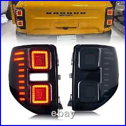 HCmotion LED Tail Lights for Ford Bronco Sport 2020-2023 Sequential Rear Lamps