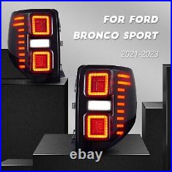 HCmotion LED Tail Lights for Ford Bronco Sport 2020-2023 Sequential Rear Lamps