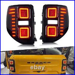 HCmotion LED Tail Lights for Ford Bronco Sport 2020-2023 Sequential Rear Lamps