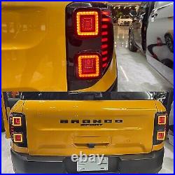 HCmotion LED Tail Lights for Ford Bronco Sport 2020-2023 Sequential Rear Lamps