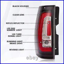 HECASA For 2007-2014 Chevy Tahoe Suburban LED Tail Lights Sequential Signal Lamp