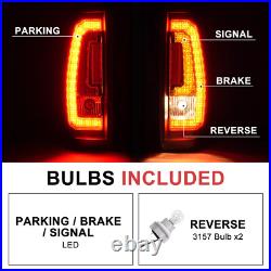HECASA For 2007-2014 Chevy Tahoe Suburban LED Tail Lights Sequential Signal Lamp