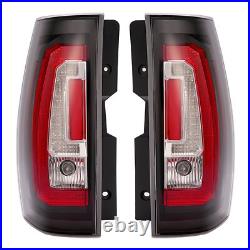 HECASA For 2007-2014 Chevy Tahoe Suburban LED Tail Lights Sequential Signal Lamp