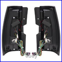 HECASA For 2007-2014 Chevy Tahoe Suburban LED Tail Lights Sequential Signal Lamp