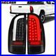 HECASA LED Tube Tail Lights Black Lamps Left+Right For Toyota Tacoma 2005-2015