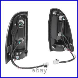 HECASA LED Tube Tail Lights Black Lamps Left+Right For Toyota Tacoma 2005-2015