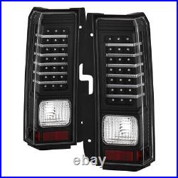 Hummer H3 06-10 Black LED Rear Tail Brake Lights Left & Right Side