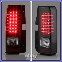 Hummer H3 06-10 Black LED Rear Tail Brake Lights Left & Right Side