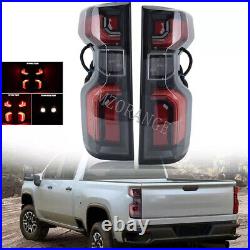 (Incandescent Update LED) Rear Tail Light For Chevy Silverado 1500 2019-2023