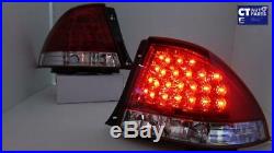JDM Clear Red LED Tail Lights for 99-05 LEXUS IS200 IS300 Toyota Altezza