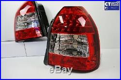 JDM Clear Red LED Tail light for 96-01 Honda Civic EK Hatch Vti