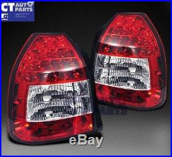 JDM Clear Red LED Tail light for 96-01 Honda Civic EK Hatch Vti
