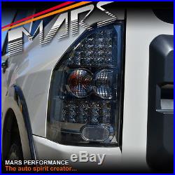 JDM Full Smoked LED Tail lights for Mitsubishi Pajero NM NP 00-06 Rear Lamps