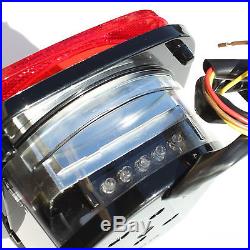 Jeep TJ CJ YJ JK Replacement Tail Lights with Bright Red LED's Illuminator on Left