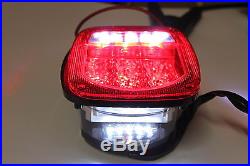 Jeep TJ CJ YJ JK Replacement Tail Lights with Bright Red LED's Illuminator on Left