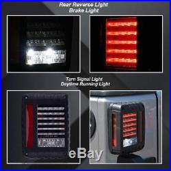 Jeep Wrangler JK 7 LED Headlight Fog Turn Signal Light Tail Lights Combo Kit