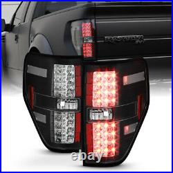 JetBlack LED 09-14 Ford F150 Styleside Lumileds Tail Lights Lamp Pair Left+Right