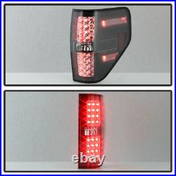JetBlack LED 09-14 Ford F150 Styleside Lumileds Tail Lights Lamp Pair Left+Right