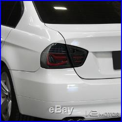 Jet Black 2005-2008 BMW E90 325i 328i 3-Series 4dr Sedan LED Tail Brake Lights