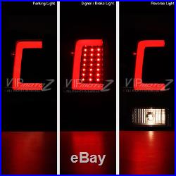 LATEST DESIGN 3D OLED STRIP Black LED Tail Lights FOR 2004-2015 Nissan Titan