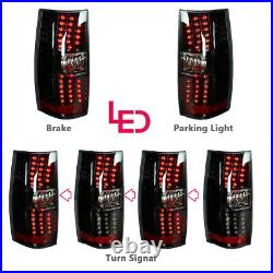 LED 2007-2014 For Chevy Suburban 1500 2500 Tahoe Tail Lights Rear Lamps PAIR