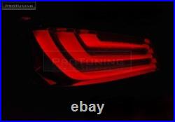 LED BAR Rear Tail lights For BMW E60 03-07 RED SMOKE