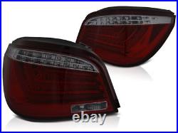 LED BAR Rear Tail lights For BMW E60 03-07 RED SMOKE