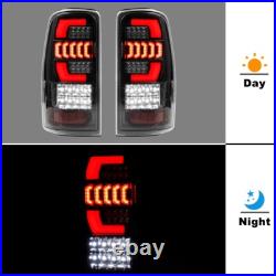 LED Bar Fit 2000-2006 Chevy GMC Suburban Tahoe Yukon Black Clear Tail Lights
