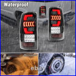 LED Bar Fit 2000-2006 Chevy GMC Suburban Tahoe Yukon Black Clear Tail Lights
