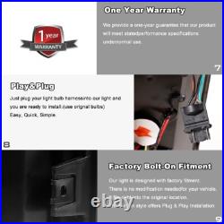 LED Bar Fit 2000-2006 Chevy GMC Suburban Tahoe Yukon Black Clear Tail Lights