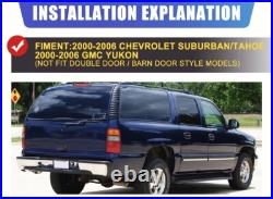 LED Bar Fit 2000-2006 Chevy GMC Suburban Tahoe Yukon Black Clear Tail Lights