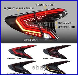 LED Black Tail Lights for Toyota C-HR 2018-2022 Animation Rear Lamps Assembly