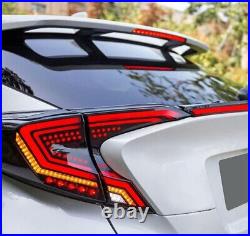LED Black Tail Lights for Toyota C-HR 2018-2022 Animation Rear Lamps Assembly