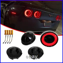 LED Brake Lamp Tail Lights Smoke lens For 2005-2013 Chevrolet Corvette C6 Coupe