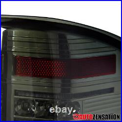 LED Brake Tail Lights Fit 2007-2014 Chevy Silverado 1500 2500 3500HD Smoke 07-14