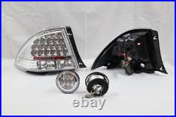 LED CLEAR Tail Lights+Rear Trunk Led Lights For LEXUS IS200 IS300 98-05