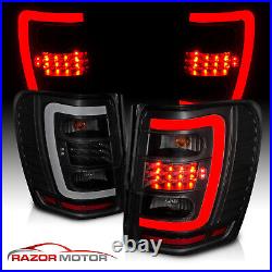 LED C Light99-04 For Jeep Grand Cherokee Smoke Black Brake Tail Lights Pair