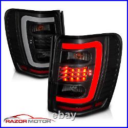 LED C Light99-04 For Jeep Grand Cherokee Smoke Black Brake Tail Lights Pair