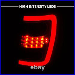LED C Light99-04 For Jeep Grand Cherokee Smoke Black Brake Tail Lights Pair