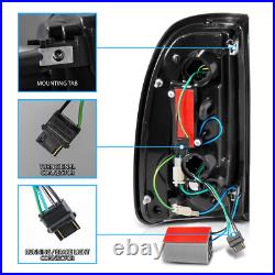 LED C Light Bar For 2000 2006 Toyota Tundra Pickup LED Black Tail Lights Set