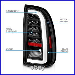 LED C Light Bar For 2000 2006 Toyota Tundra Pickup LED Black Tail Lights Set