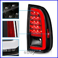 LED C Light Bar For 2000 2006 Toyota Tundra Pickup LED Black Tail Lights Set