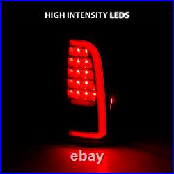 LED C Light Bar For 2000 2006 Toyota Tundra Pickup LED Black Tail Lights Set