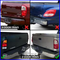 LED C Light Bar For 2000 2006 Toyota Tundra Pickup LED Black Tail Lights Set